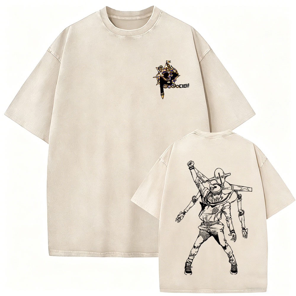 Jojo Anime Merchandise - T-shirt Vintage Lavata Anime Jojo Bizarre