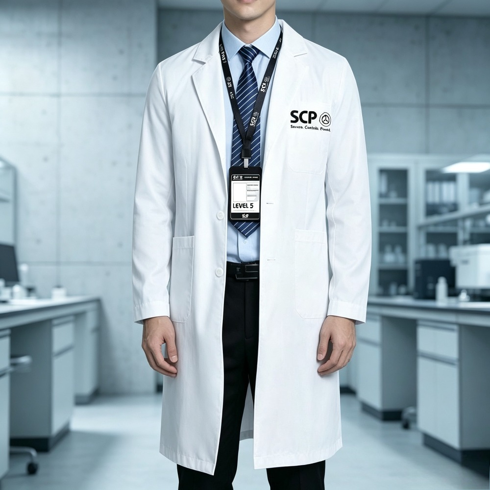 Anime Merchandise Jacket - Giacca Bianca da Laboratorio SCP Merchandise,