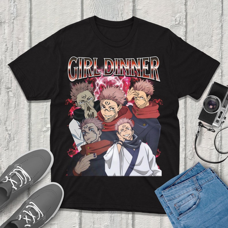 Anime Merchandise Shirt - T-shirt Sukuna Jujutsu-Kaisen Streetwear Abbigliamento di