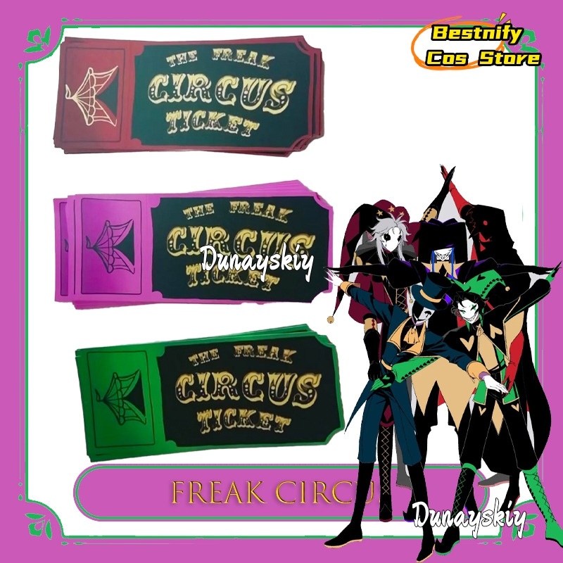 Anime Merchandise In Japanese - BFreak Circus Ticket Card Rosso Verde