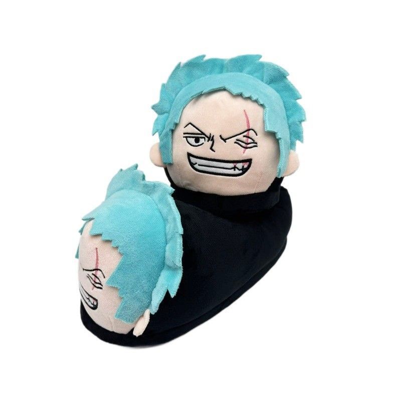 Unique Anime Merchandise - Pantofole Peluche Kawaii One Piece Zoro,