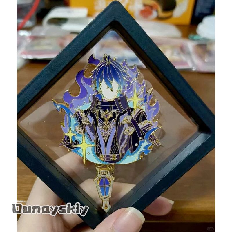 Anime Merchandise Jacket - CR6.18*Genshin Impact Spilla Esagonale Originale Doujin